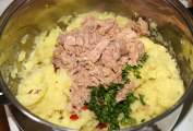 [03]Brambory, tuňák, paprika a petrželka