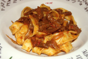 [09]Pappardelle s vepřovými játry na bílém víně