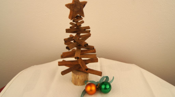 Voňavý skořicový vánoční stromeček - dekorace štědrovečerního stolu