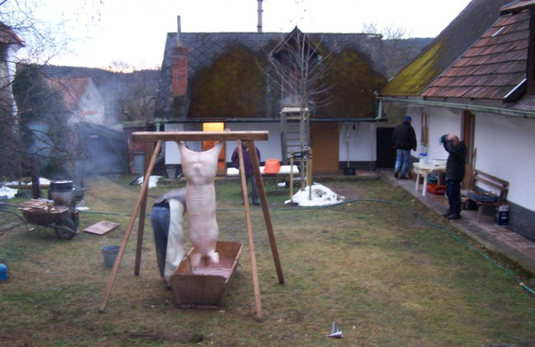 Žďárská domácí zabijačka - tradiční a pravá, jako z obrázků pana malíře Lady  - část 1.