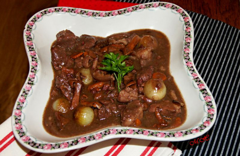 Vepřové maso á la Bourguignon